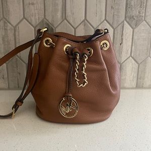 Brown MK bucket bag